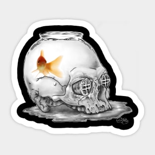 Fish bowl Sticker